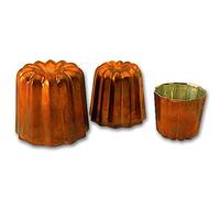 Moule à Cannelé en Cuivre Professionnel de 45 mm de Diamètre - La Brunoise