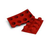 Moule à Cannelés - SILIKOMART - 20.050.00 - Silicone - 8 Cannelés - Rouge