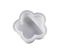 Moule à cartes en forme de cœur hexagonal arc-en-ciel - Support unique en silicone - Stockage en résine - Moule à cartes en forme d'arc-en-ciel