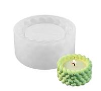 Moule à chandelier en silicone, design de corde, fabrication artisanale, présentoir fait à la main, moule à béton pour bougeoir, ciment artisanal, décoration de la maison