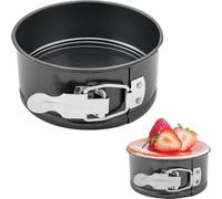Moule à Charnière,10 cm Moule à Gàteau Rond,Moule a Charlotte,Cercle a Patisserie,Moule Gateau avec Fond Amovible,Moule a Cake,pour les gâteaux,pizzas et crêpes (4 inch)