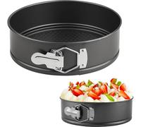 Moule à Charnière,23 cm Moule à Gàteau Rond,Moule a Charlotte,Cercle a Patisserie,Moule Gateau avec Fond Amovible,Moule a Cake,pour les gâteaux,pizzas et crêpes (9 inch)