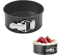 Moule à Charnière,6 inch(env. 16 cm) Moule à Gàteau Rond,Moule a Charlotte,Cercle a Patisserie,Moule Gateau avec Fond Amovible,Moule a Cake,pour les gâteaux,pizzas et crêpes