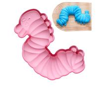 Moule à chenilles en silicone - Moule à gâteau en silicone - Moule à gâteau en forme de chenille - Moule à gâteau pour la cuisine