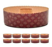 Moule à Chiffon Cake et Gâteau 500 g - 10 Moules de 19 cm, Moule à Gâteau en Papier Micro-ondable, Idéal pour la Cuisson au Four, Résistant à la Chaleur jusqu'à 220°C, Recyclable, Fabriqué en Italie.