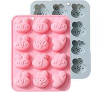 moule à chocolat 3D en silicone pour lapin avec 6 cavités, Moule à lapin en silicone, Moule à lapin pour mousse, gâteau, pudding, gelée, dessert, fondant, cheesecake, savon, bac à glaçons