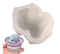 Moule à chocolat 3D - Ensemble d'outils de décoration en silicone design hippopotame de luxe collection professionnelle pour gâteaux fondant et sucre de cuisson mul