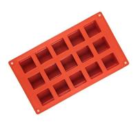 Moule à chocolat à dessert carré en silicone pour mousses, décoration de gâteau, outil de cuisson pour mousses, pâtisseries, forme de bloc carré, dessert en silicone pour bougie
