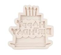 Moule à chocolat anniversaire, moule à fondant anniversaire - Moules à lettres en chocolat de Pâques - Moule à bonbons lapin d'anniversaire, moules de saint-valentin, décorations de fête à domicile