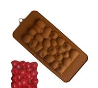 Moule à chocolat aux fraises - Moule à bonbons en silicone antiadhésif | Moule à fondant en gelée à libération facile, en forme de fruit pour préparer des bonbons, des bonbons et des puddings