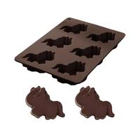Moule à Chocolat Cheval,Moule 6 Empreintes pour Plâtre, à Savon en Forme de Cheval - pour glaçons, savons, bonbons, fêtes, pâtisserie, DIY, gelées et bonbons