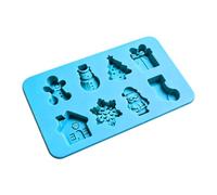 Moule à chocolat de Noël - Outil de cuisson en silicone 3D en forme de | Silicone de qualité alimentaire, moule flexible réutilisable pour savon, collation, gâteau, dessert, gelée, bougies