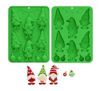 Moule à chocolat de Noël - Pot de cuisson en silicone de 110 g de qualité alimentaire | Moule anti-adhésif facile à démouler pour pudding gummy cupcake | Décoration polyvalente pour décoration