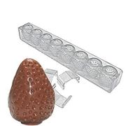 Moule à chocolat en forme de fraise transparente 3d Moule à Cake Fondant Transparent Candy DEL Moule à gelée Sweet Candy en polycarbonate Candy qui Moule DIY Chocolat Plateau Sucre Plastique