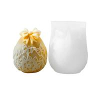 Moule à chocolat en forme d'œuf de Pâques - Moule en silicone pour œuf de Pâques - Moule à savon aux œufs, moule en argile de bougie de sculpture de glace d'oeuf de dessin animé, moules en silicone