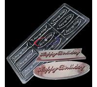 Moule à chocolat en polycarbonate rigide Happy Birthday