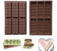 Moule à Chocolat en Silicone Avana pour 6 Tablettes - Moule Antiadhésif, 100% Alimentaire, Sans BPA, Réutilisable et Durable, Idéal pour Créer des Chocolats Maison