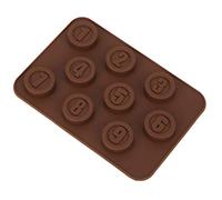 Moule à chocolat en silicone avec chiffres de 0 à 9, moule numérique antiadhésif pour fondant, biscuits, savon, bougies, décoration de gâteaux, fête d'anniversaire, artisanat,