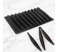 Moule à chocolat en silicone blanc ou noir à 10 cavités, design vanille, ustensile de cuisine, outil de pâtisserie, moule à gâteau en silicone de qualité alimentaire SH0102986