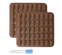 Moule à chocolat en silicone en forme de tête de mort avec compte-gouttes