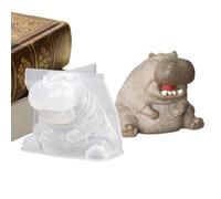 Moule à chocolat en silicone,Forme hippopotame 3D fabriqué à la main antiadhésif | Moule silicone 3D hippopotame | pour Gelée Jelly Desserts Pâtisseries Glaçons Savon Gummies Cupcake Bonbons Plâtre