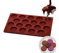 Moule à chocolat en silicone, moules à bonbons au chocolat,Moules à barres chocolatées à 18 grilles - Ensemble d'ustensiles de cuisson de vacances, moule à gelée, moule de cuisson hémisphère, outils d