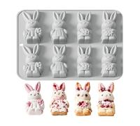 Moule À Chocolat Lapin Silicone, Moule Pâques Pour Chocolats Et Sucres En 3D, Moules Pour Cake Pop, Glaçons Ou Résine, Idée Cadeau Originale Pour Fête, Ustensile Pâtisserie Pour Desserts Faits Maison