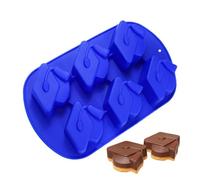 Moule à Chocolat Mortier Diplômé | Décoration Forme Chapeau 3D Silicone 6 Cavités - Moule à Bonbons Thème Graduation,Pour Cuisine, Maison ole, Fête, Vacances, Collations, Glaçons Et