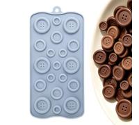 Moule à chocolat - Outil de cuisson à boutons en silicone de qualité alimen | Matériau antiadhésif flexible, Surfaces à dégagement facile, conception réutilisable pour l'artisanat de d'argile de ge