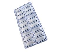 Moule à chocolat ovale en polycarbonate 18 emplacements de qualité alimentaire P1ast1c pour la fabrication de bonbons, fournitures de pâtisserie à la maison