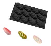 Moule à chocolat professionnel en Silicone pour mousses, 12 cavités en forme de pistaches, moule de cuisson pour dessert, ustensiles de cuisson à gâteaux antiadhésifs, moule à dessert français