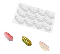 Moule à chocolat professionnel en Silicone pour mousses, 12 cavités en forme de pistaches, moule de cuisson pour dessert, ustensiles de cuisson à gâteaux antiadhésifs, moule à dessert français