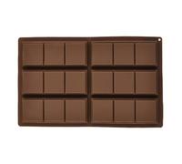 Moule à chocolat profond, moule à 6 cavités en silicone pour barre énergétique pour cuisine, maison, fête, anniversaire, mariage, vacances, Noël