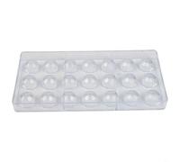 Moule à chocolat rigide en polycarbonate transparent pour la fabrication de bonbons et de gelées avec finition lisse et design facile à démouler, 27,3 x 13,4 x 2,4 cm (en forme de diamant)