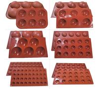 Moule à chocolat semi-sphère en Silicone, demi-balle, plateau à gâteaux, dôme en Silicone, moules de cuisson, bricolage, Pudding, bonbons, gelée, outil de cuisson de cuisine 15 Cups
