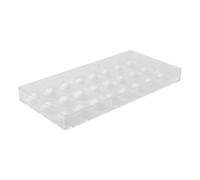 Moule à chocolat transparent réutilisable pour divers bonbons, plastique dur anti-adhésif pour un démoulage facile dans la maison et les cuisines commerciales (hémisphère)