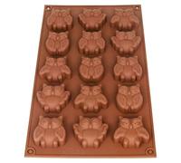 Moule à chocolats en silicone hibou I 2 moules | Moule à glaçons en silicone I Moule à chouette I Moule à chocolat I Moule à chocolat I Moule à chocolat