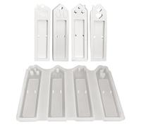 Moule à ciment - Moules en silicone - 4 cavités - Pour la fabrication artisanale - Moules en béton balustrade - Pierres de pavage pour béton - Réutilisables - Outil de moulage à béton gazeux pour