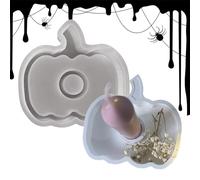 Moule à citrouille en silicone | 2 en 1 Halloween Moule Maker Moule Plateau de cuisson Gâteau Chocolat Savon Artisanat Porte-bougie pour Thanksgiving Decor Holiday Projects