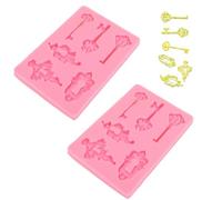 Moule t trou de serrure Vintage en Silicone de qualité alimentaire, moule à Fondant de décoration de gâteau souple pour chocolats, bonbons, gelées