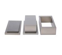 Moule à colophane pré-presse - 5,1 x 10,2 cm - Plaque de pré-pression rectangulaire en aluminium pur pour extraction sans solvant
