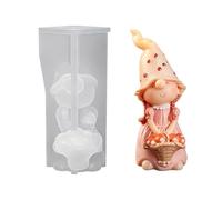 Moule à Confectionner des Bougies Gnomes sans visage en silicone 3D à