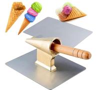 Moule à cornet de crème glacée, cuivre pur commercial pour cônes de gaufres et cônes d'œufs, taille 52 mm, prototypage rapide pour friandises glacées faites maison