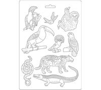 Moule à couler 21x29,7 - Stamperia - Animaux d'Amazonie