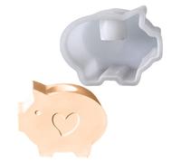 Moule À Créer Des Porte-Bougies En Silicone - Moule En Forme De Cochon 3D Pour Résine Époxy Béton Plâtre | Pour Décoration De Table Centre De Table Maison Mariage Fêtes Artisanat Artistique