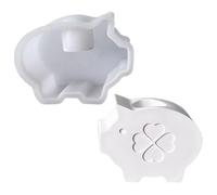 Moule À Créer Des Porte-Bougies En Silicone - Moule En Forme De Cochon 3D Pour Résine Époxy Béton Plâtre | Pour Décoration De Table Centre De Table Maison Mariage Fêtes Artisanat Artistique