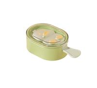 Moule à crème glacée avec couvercle Magnum bricolage jus de fruits Pop Cube fabricant plateau dessin animé mignon Popsicle moule outil cuisine(1PC-Green)