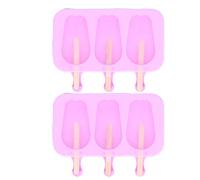 Moule à crème glacée en Silicone en forme de lapin, 3 grilles avec couvercle, outil de cuisine Durable pour la fabrication de crème glacée maison, ensemble comprenant 100 bâtonnets