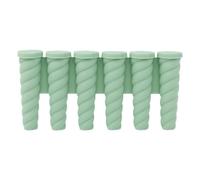 Moule à crème glacée, fabrication de à 6 cavités à dégagement facile, sucettes glacées faites à la main avec moules en silicone, moule en silicone pour gelée, confiture, pudding, yaourt, jus de f