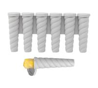 Moule à crème glacée, moule à 6 cavités en silicone, moule à sucettes à glace à libération facile pour gelée, jam, pudding, yaourt et jus de fruits, outil culinaire amusant, 14 x 6 cm